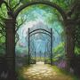 Garden Gate Cross Stitch Pattern-1