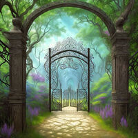 Garden Gate Cross Stitch Pattern - Thumbnail 2