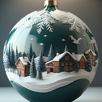 A Christmas Bauble Cross Stitch Pattern - Thumbnail 2