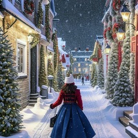 A White Christmas Cross Stitch Pattern - Thumbnail 2