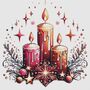 Candles Cross Stitch Pattern-1