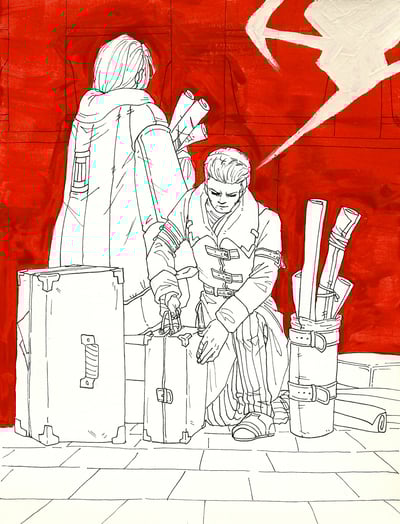 Stamatin Brothers [Pen + Paint ORIGINAL]