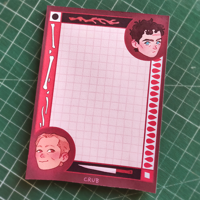 Murder husbands notepad