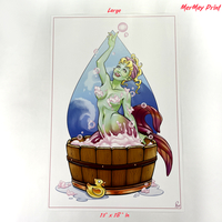 MerMay MonsterGirl Mermaid Pinup Print - Thumbnail 1