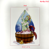MerMay MonsterGirl Mermaid Pinup Print - Thumbnail 2