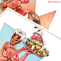 Miss Treat MonsterGirl Succubus Pinup Print - Thumbnail 3
