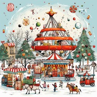 Christmas Fair Cross Stitch Pattern - Thumbnail 2