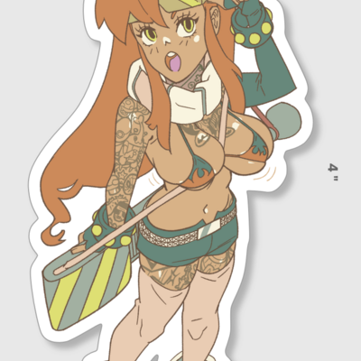 Tattooed yoko sticker