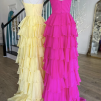 Double Straps Prom Dresses Evening Gown - Thumbnail 1