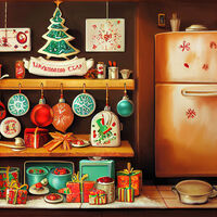 Christmas Shelves Cross Stitch Pattern - Thumbnail 2