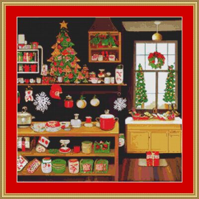 Christmas store cross stitch pattern - Thumbnail 3