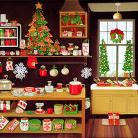 Christmas Store Cross Stitch Pattern - Thumbnail 2