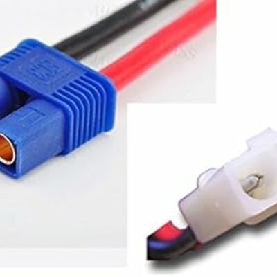 E-flite ec3 female connector to tamiya male conversion adapter 