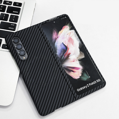 Carbon fiber pattern case for samsung z fold w sgne04