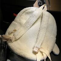 Kawaii Cartoon Animal Plush Backpack - Thumbnail 4