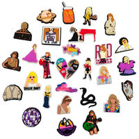 Taylor Swift Cartoon Shoe Charms Crocs Jibbitz for Clogs Sandal Slides Decoration - Thumbnail 2
