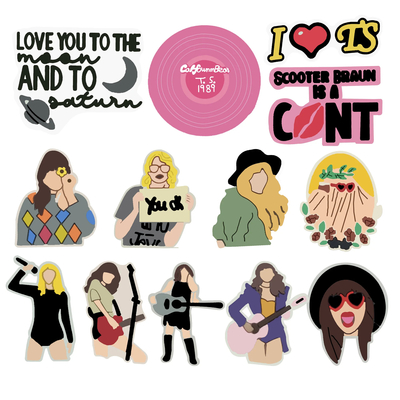 Taylor swift cartoon shoe charms crocs jibbitz for clogs sandal slides decoration