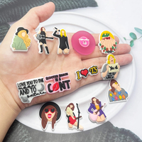 Taylor Swift Cartoon Shoe Charms Crocs Jibbitz for Clogs Sandal Slides Decoration - Thumbnail 4