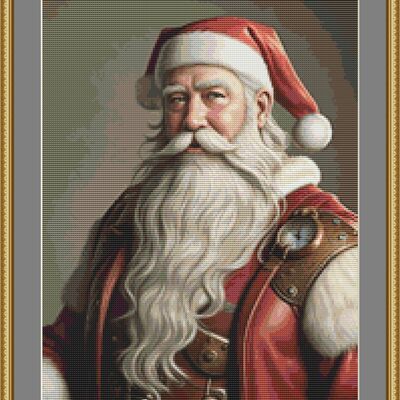 Funky santa cross stitch pattern - Thumbnail 2