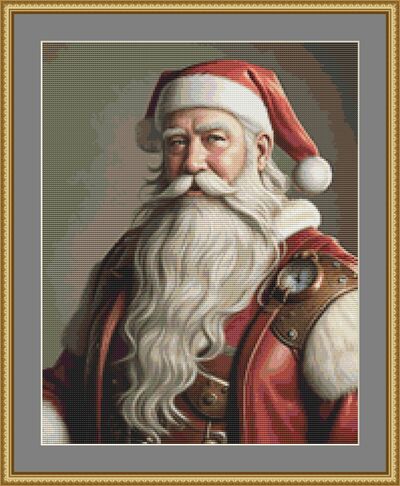Funky Santa Cross Stitch Pattern