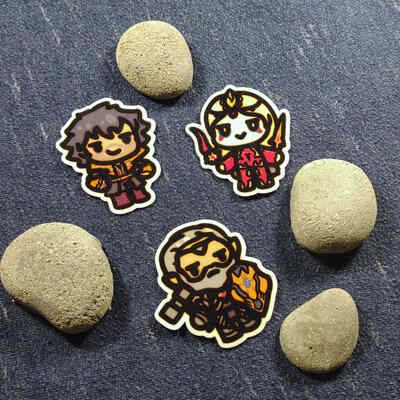 Baldur's gate 3 villain stickers