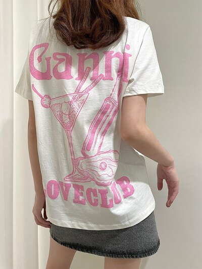 Bouji Girl Print Short Sleeve T-shirt 