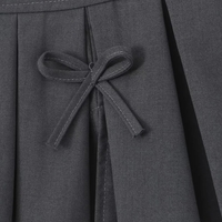 Grey Bow Low Waist Tiered Pleated Skirt  - Thumbnail 3