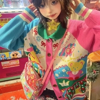 Rainbow Colorful Landscape Sweater  - Thumbnail 1