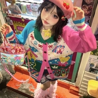 Rainbow Colorful Landscape Sweater  - Thumbnail 2