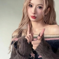 Brown Fairy Bow Off Shoulder Sweater  - Thumbnail 2