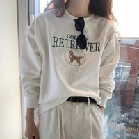 Letter Dog Embroidery Sweater  - Thumbnail 5