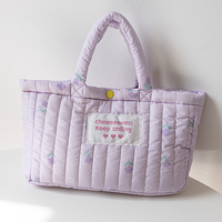 Flower Padded Tote Bag - Thumbnail 6
