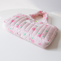 Flower Padded Tote Bag - Thumbnail 8