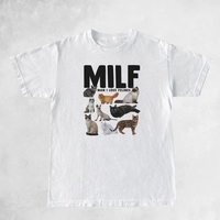 Cat Print Short Sleeve T-shirt  - Thumbnail 2