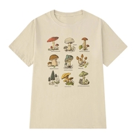 Mushroom Print Short Sleeve T-shirt  - Thumbnail 2