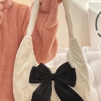 Butterfly Cotton Bow Handbag  - Thumbnail 2