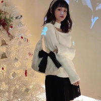 Butterfly Cotton Bow Handbag  - Thumbnail 3