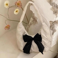 Butterfly Cotton Bow Handbag  - Thumbnail 4