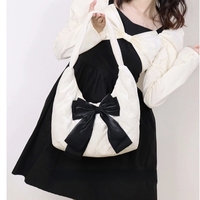 Butterfly Cotton Bow Handbag  - Thumbnail 5