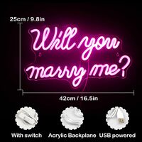 Will You Mary Me Neon Sign WNS001 - Thumbnail 4