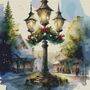 Lamp Post Cross Stitch Pattern-1