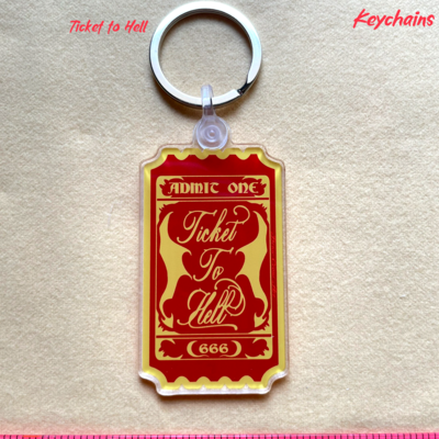 Die-cut keychains + free sticker