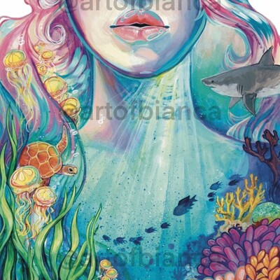 Elemental coral reef 8x10 print