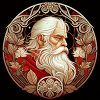 Santa Claus Portrait Cross Stitch Pattern - Thumbnail 2