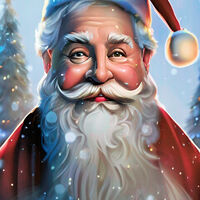 Santa Claus Cross Stitch Pattern - Thumbnail 2