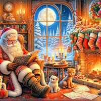 Santa's Cats Cross Stitch Pattern - Thumbnail 2