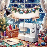 Sewing For Christmas Cross Stitch Pattern - Thumbnail 2