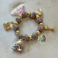 Valentines Day Fun Kawaii Necklace and Bracelet set  - Thumbnail 1