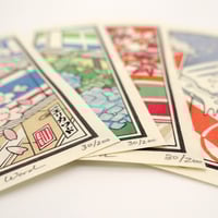 "Four Seasons" Woodblock Print Set - Thumbnail 1