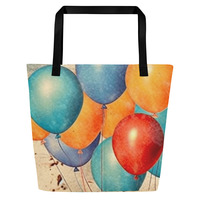 Balloon Suprise Large Tote Bag - Thumbnail 1